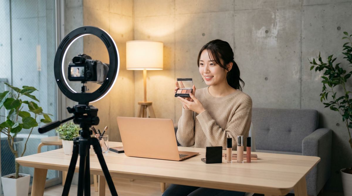 反差靓女美妆视频教程